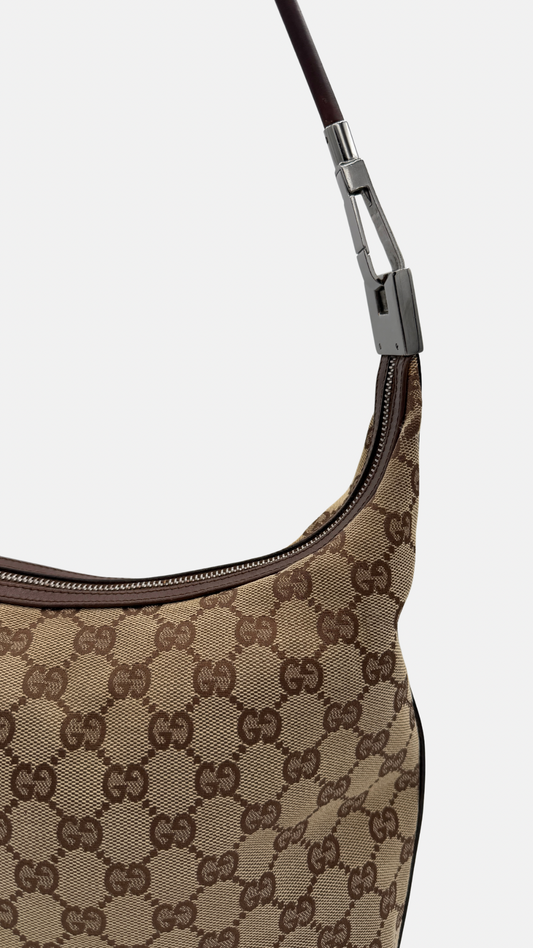 GUCCI GG CANVAS HOBO BAG