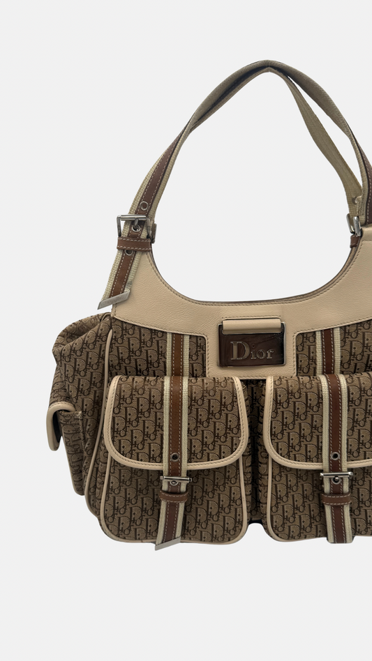 DIOR MONOGRAM COLUMBUS HOBO BAG