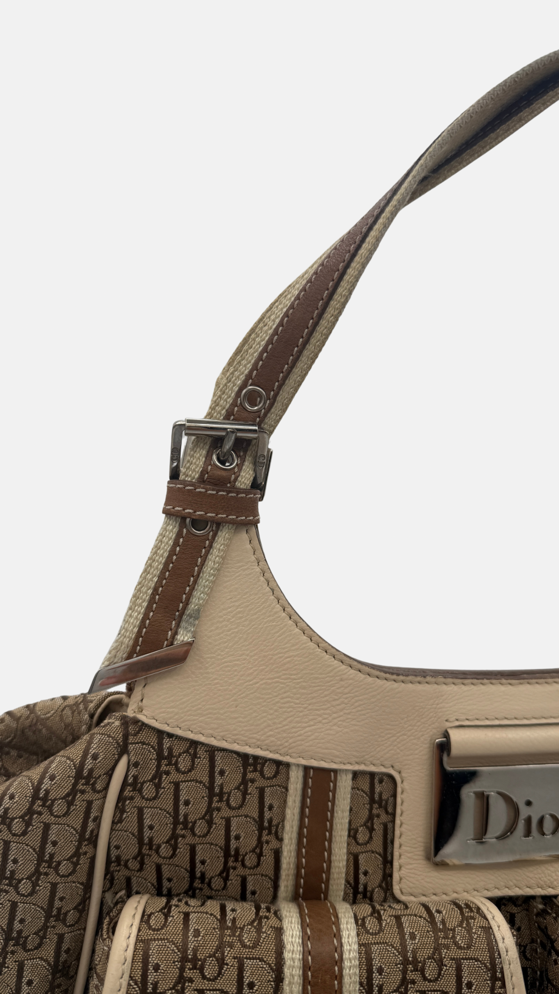 DIOR MONOGRAM COLUMBUS HOBO BAG