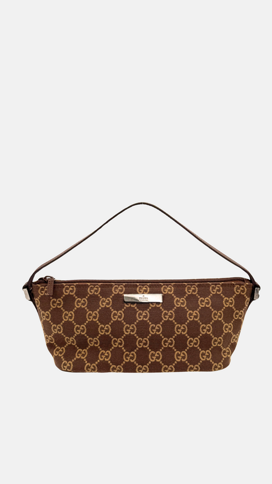 GUCCI MONOGRAM CANVAS POCHETTE