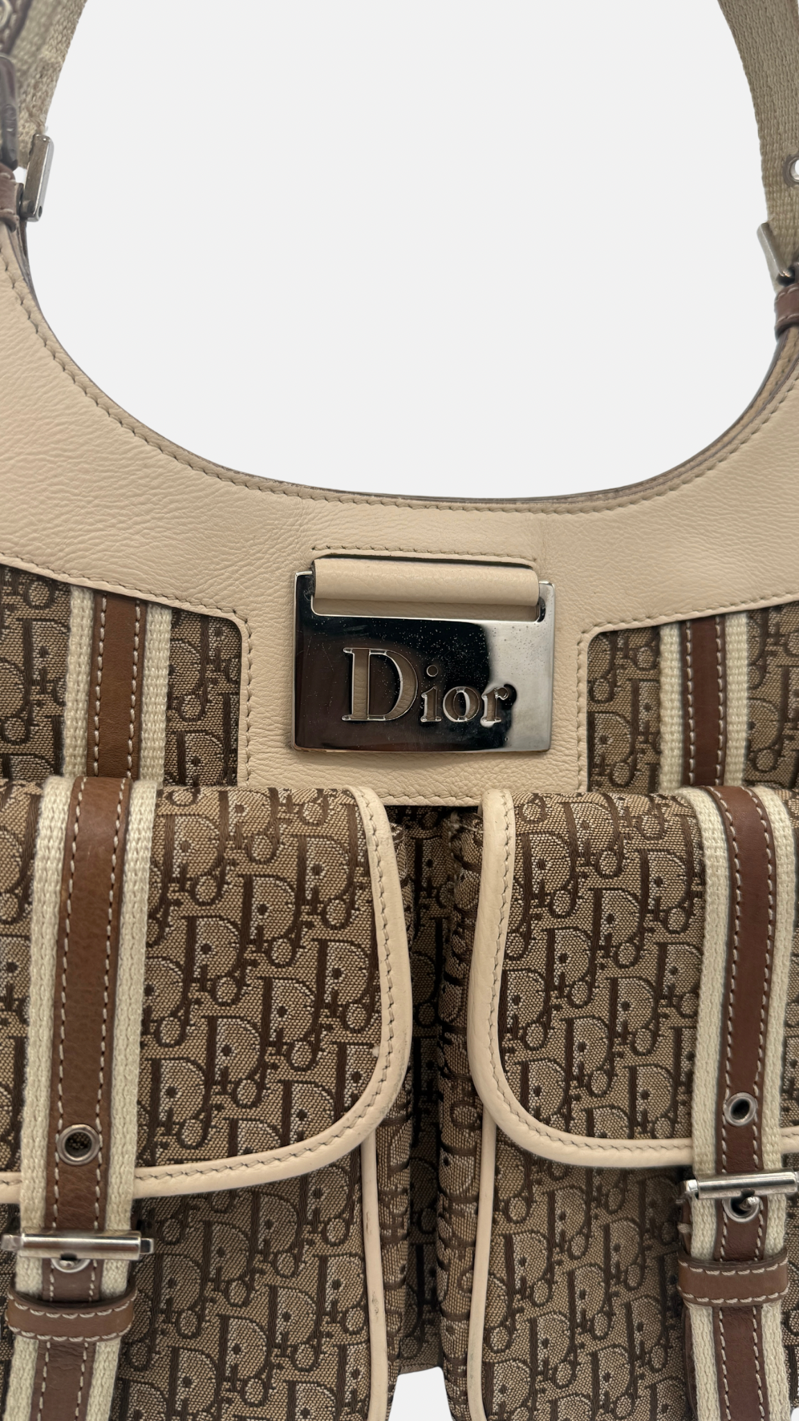 DIOR MONOGRAM COLUMBUS HOBO BAG