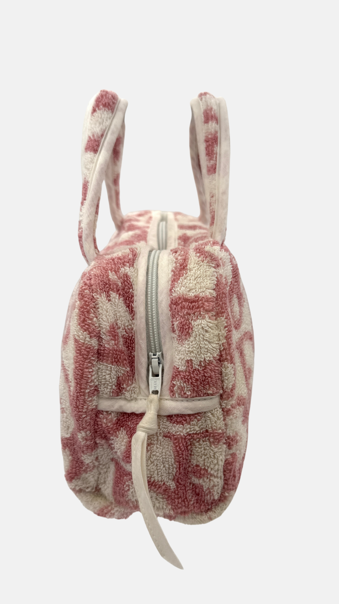 DIOR PINK TERRY CLOTH BAG