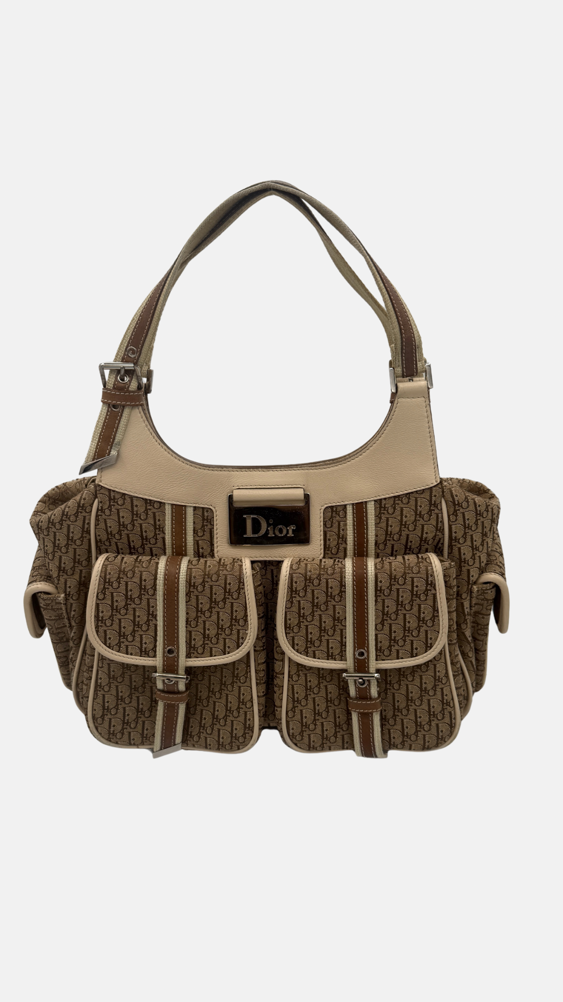 DIOR MONOGRAM COLUMBUS HOBO BAG