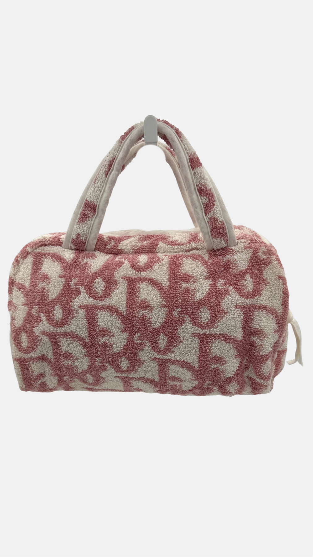 DIOR PINK TERRY CLOTH BAG