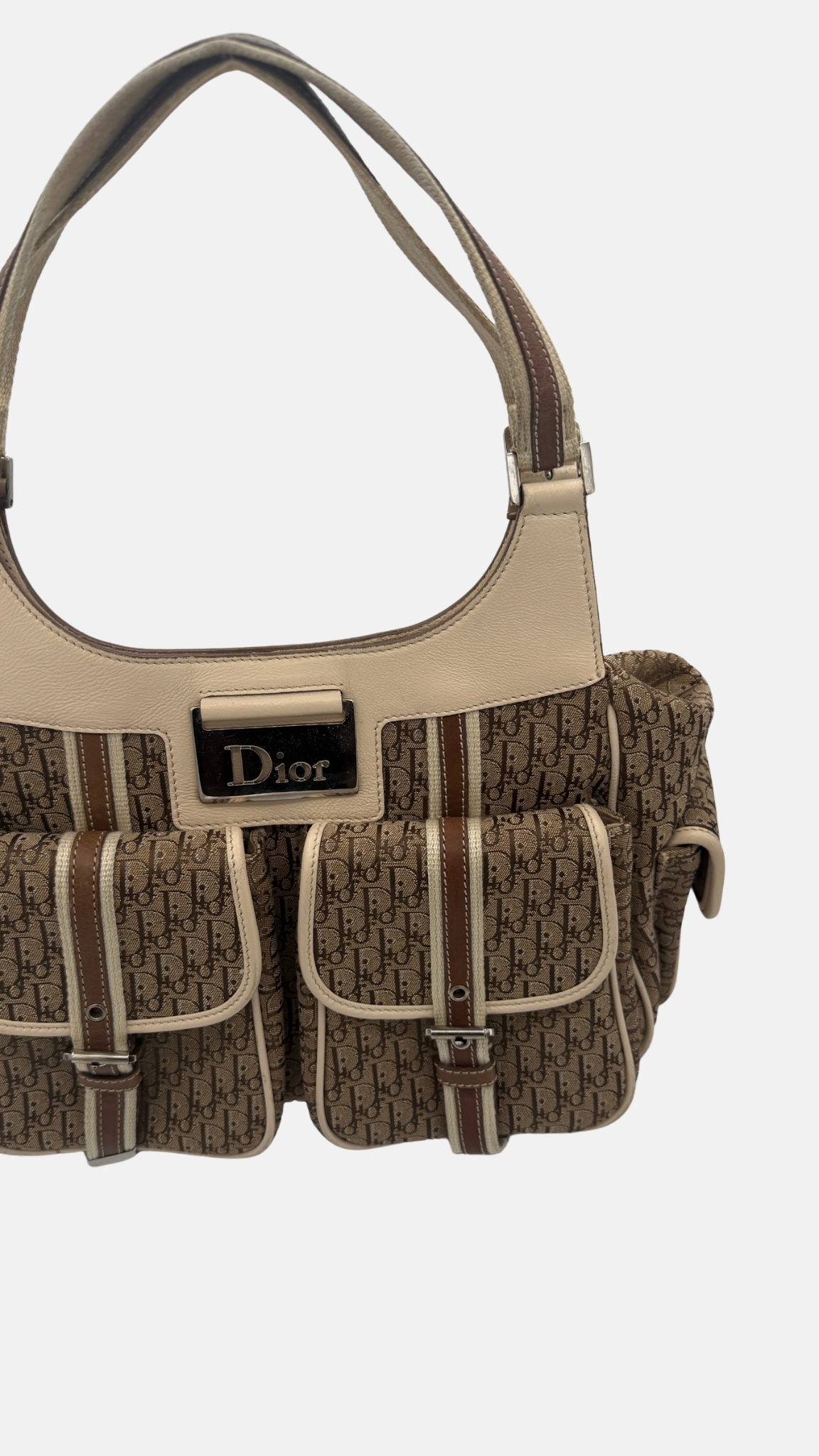 DIOR MONOGRAM COLUMBUS HOBO BAG