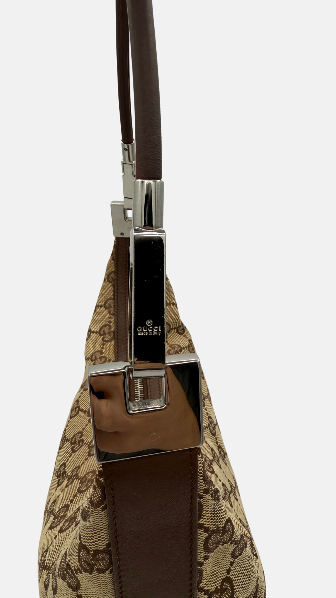 GUCCI GG CANVAS HOBO BAG